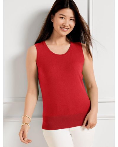 Talbots Charming Shell Sweater - Red