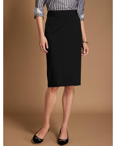 Talbots Luxe Italian Knit Pencil Skirt - Black