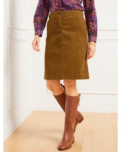 Talbots A-line Skirt - Natural