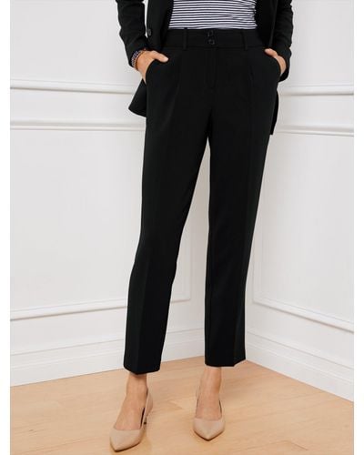 Talbots Easy Travel Tapered Ankle Trousers - Black