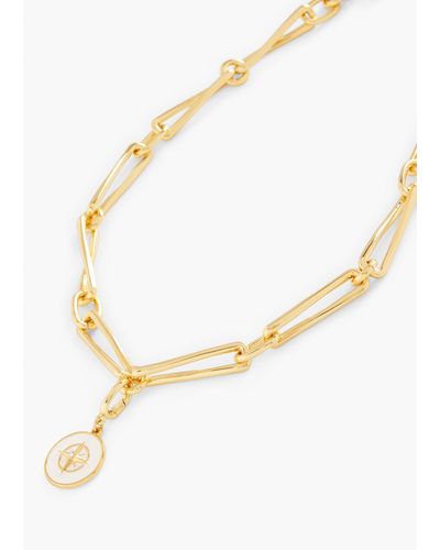 Talbots Twisted Links Necklace - Metallic