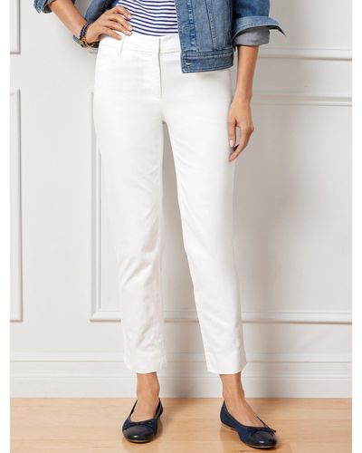 Talbots Perfect Crops Trousers - Natural