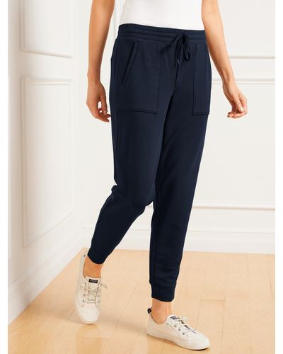 Talbots Modal French Terry Jogger Trousers - Blue