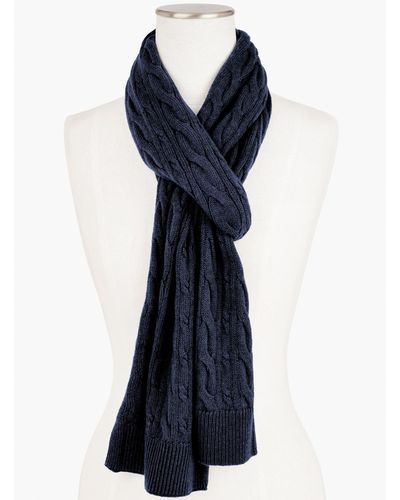 Talbots Supersoft Knit Scarf - Blue