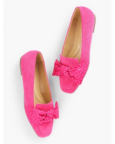 Talbots Stella Bow Loafers - Pink