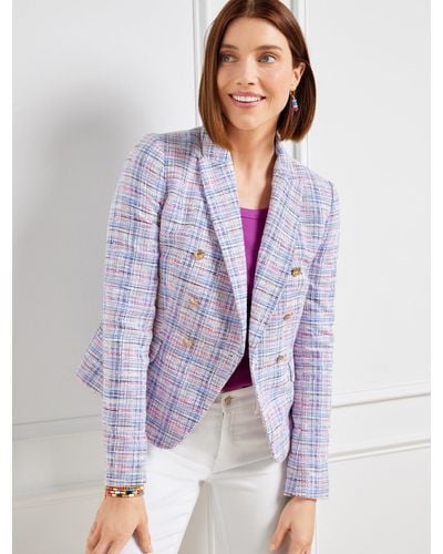 Talbots Tweed Blazer - Purple