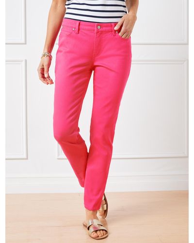 Talbots Slim Ankle Jeans - Pink