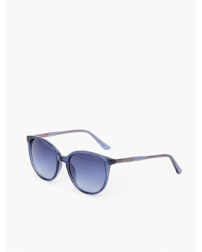 Talbots Jane Round Cat's-eye Sunglasses - Blue