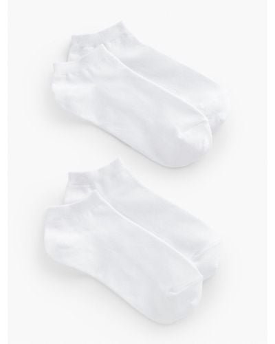 Talbots Two Pair Ankle Socks - White