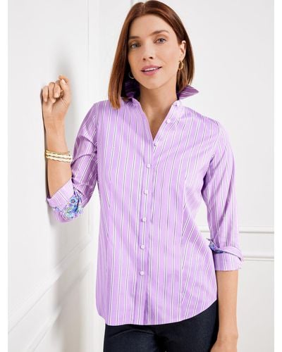 Talbots Non-iron Perfect Shirt - Purple