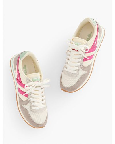 Talbots Gola® Daytona Nylon & Suede Trainers - Pink