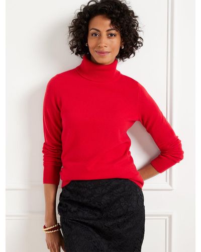 Talbots Cashmere Perfect Turtleneck - Red
