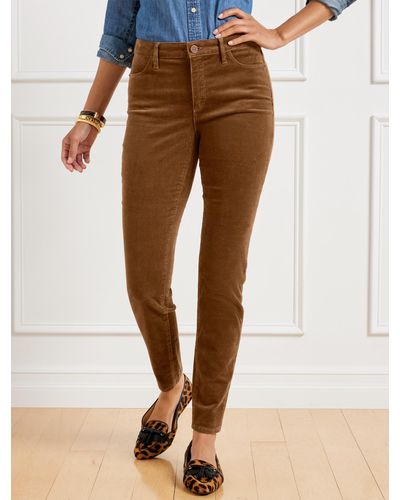 Talbots Stretch Corduroy Jeggings Trousers - Brown