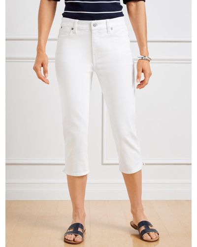 Talbots Pedal Pusher Trousers Jeans - White