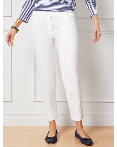 Talbots Perfect Crops Trousers - White