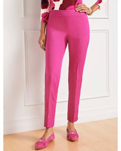 Talbots Chatham Ankle Trousers - Pink