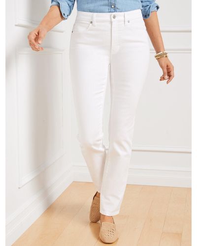 Talbots High-waist Straight-leg Jeans - White