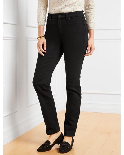 Talbots High-waist Straight-leg Jeans - Black
