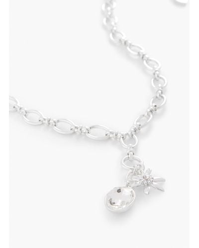 Talbots Mignonne Gavigan Flower Charm Necklace - White