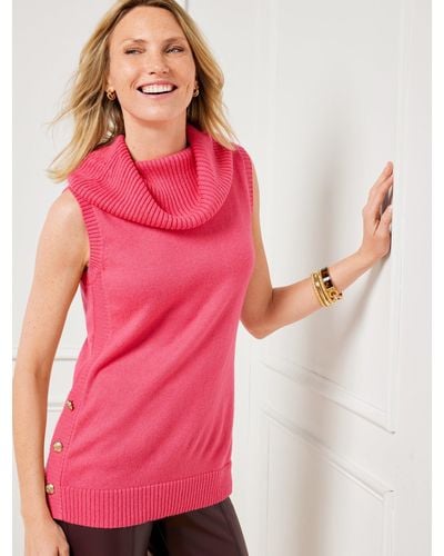 Pink sleeveless jumper sale