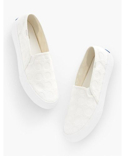 Keds ® Double Decker Slip-on Sneakers - White