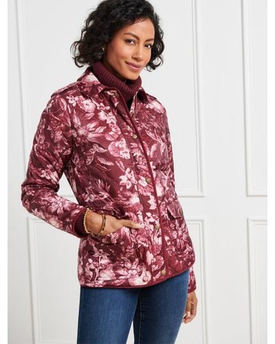 Talbots Quilted Barn Jacket - Red