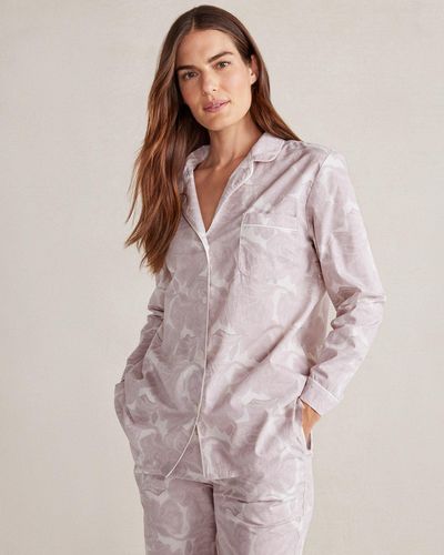 Talbots Organic Cotton Poplin Botanical Pyjama Shirt - Multicolour