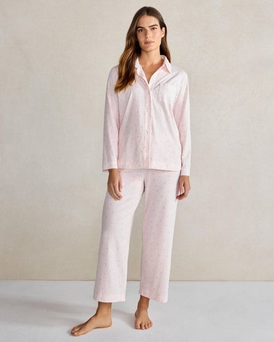 Talbots Organic Cotton Jersey Tulip Print Pyjama Set - Multicolour