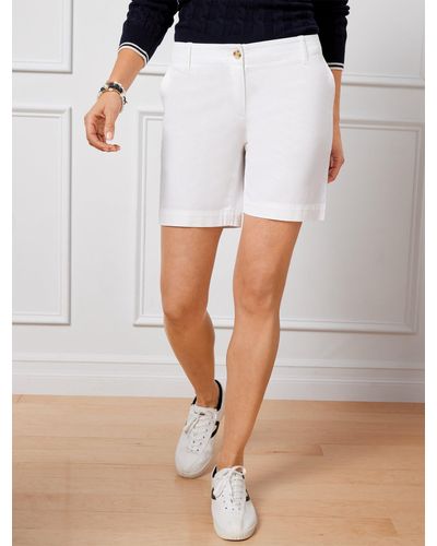 Talbots Relaxed Chino Shorts - White