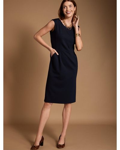 Talbots Luxe Italian Knit Dress - Blue