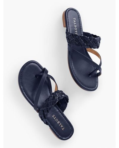 Talbots Gia Braided Sandals - Blue