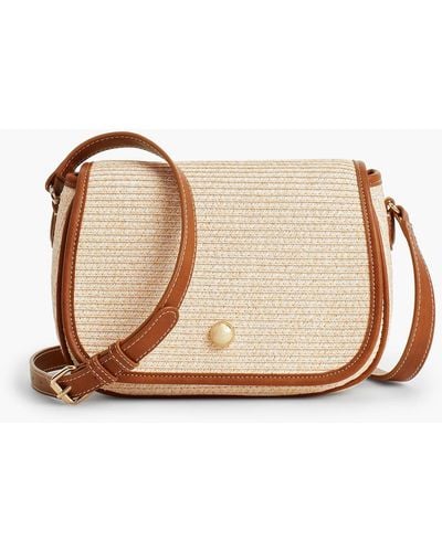 Talbots Packable Paper-straw Crossbody Bag - Natural