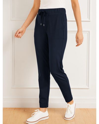 Talbots Out & About Stretch Jogger Pants - Blue