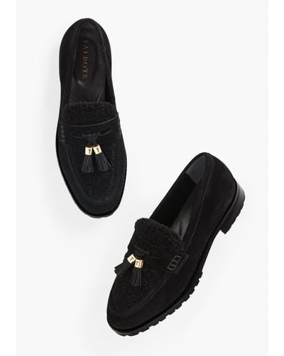 Talbots Cassidy Sherpa Loafers - Black