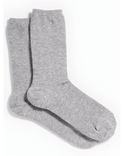 Talbots Melange Trouser Socks - Gray