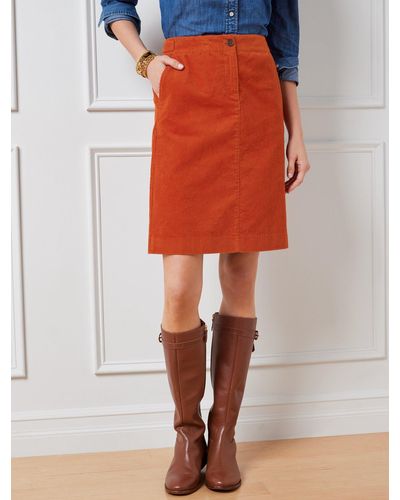 Talbots A-line Skirt - Orange