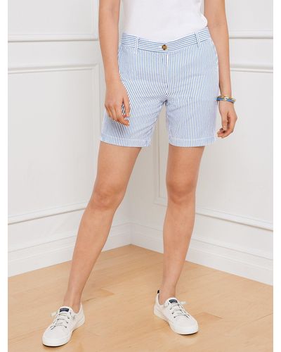 Talbots Relaxed Chino Shorts - Blue