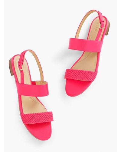 Talbots Keri Braid Sandals - Pink