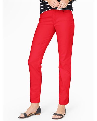 Talbots The Flawless Five-pocket Slim Ankle Jean - Red