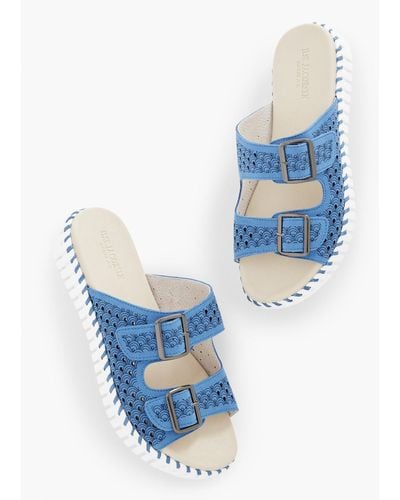 Ilse Jacobsen Tulip Double Strap Sandals - Blue