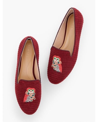 Talbots Ryan Corduroy Loafers - Red