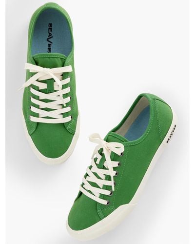 Talbots Seaveestm Monterey Classic Canvas Trainers - Green