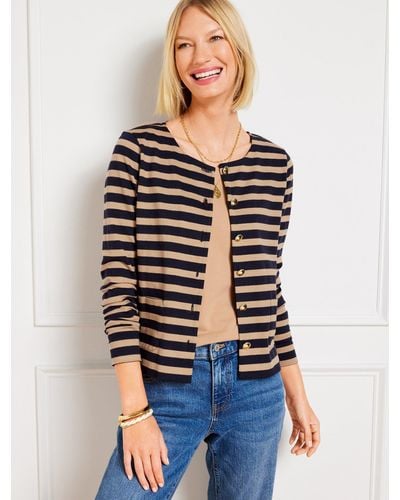 Talbots Patch Pocket Knit Cardigan Sweater - Multicolor