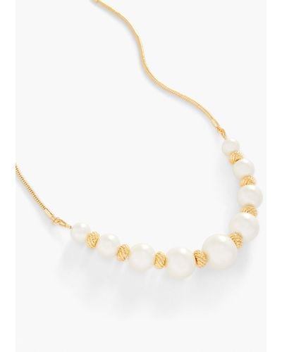 Talbots Uptown Pearl Statement Necklace - Natural