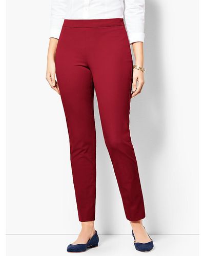 Talbots Chatham Ankle Pant - Curvy Fit - Red