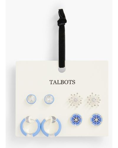 Talbots Snow Day Earring Gift Set - Natural