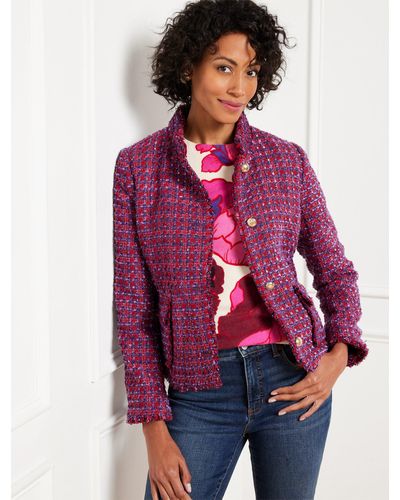 Talbots Tweed Jacket - Purple