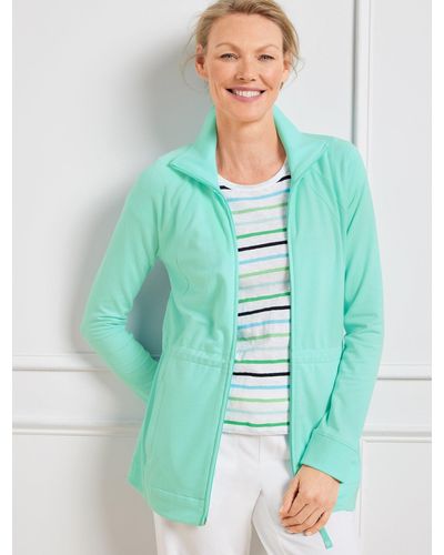Talbots Modal French Terry Jacket - Green