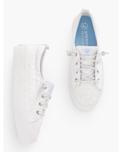 Sperry Top-Sider Seacycled Crest Vibe Platform Sneakers - White
