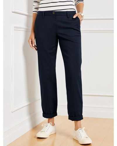 Talbots Relaxed Chinos Trousers - Blue